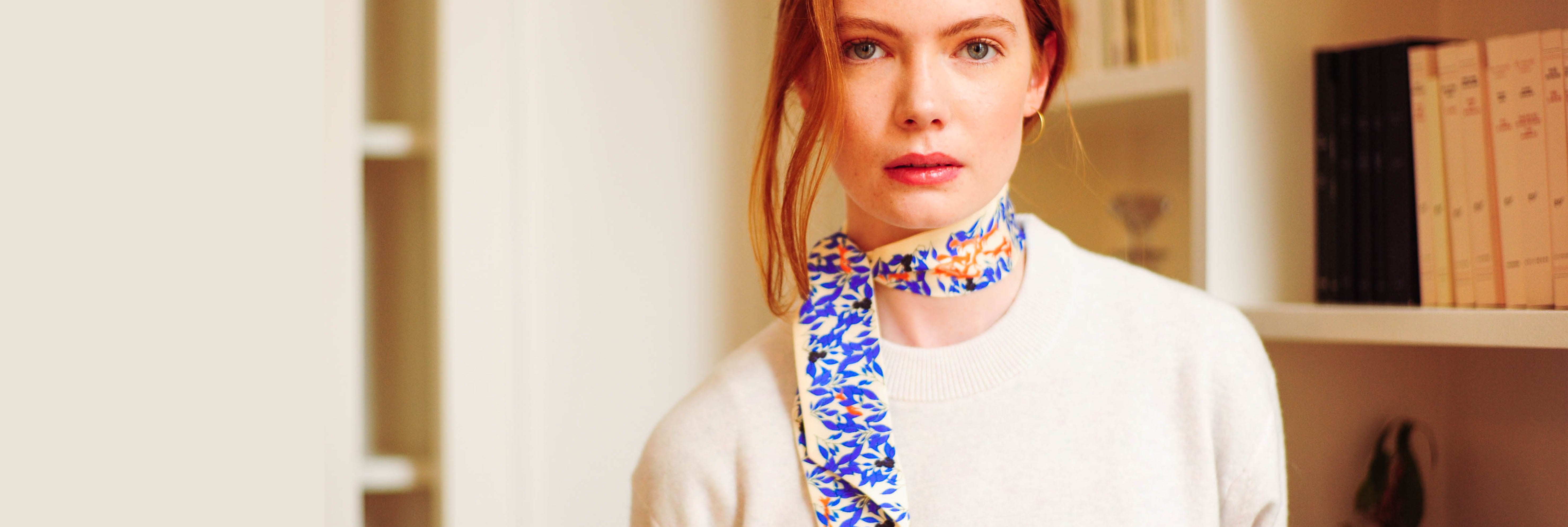 PETIT CHARLES BANDEAUX SCARF IN SILK