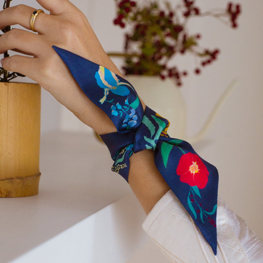 Bracelet Bois Enchanté, 100% soie, Made in France
