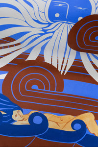 Mistral Mini Carré Scarf , 100% silk, Made in Italy