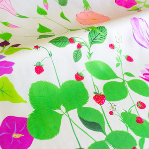 Carré Scarf 34.5" Jardin Fou, 100% silk, Made in France