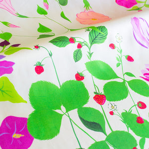 Silk Mini Carré Scarf Jardin Fou, 100% silk, Made in France