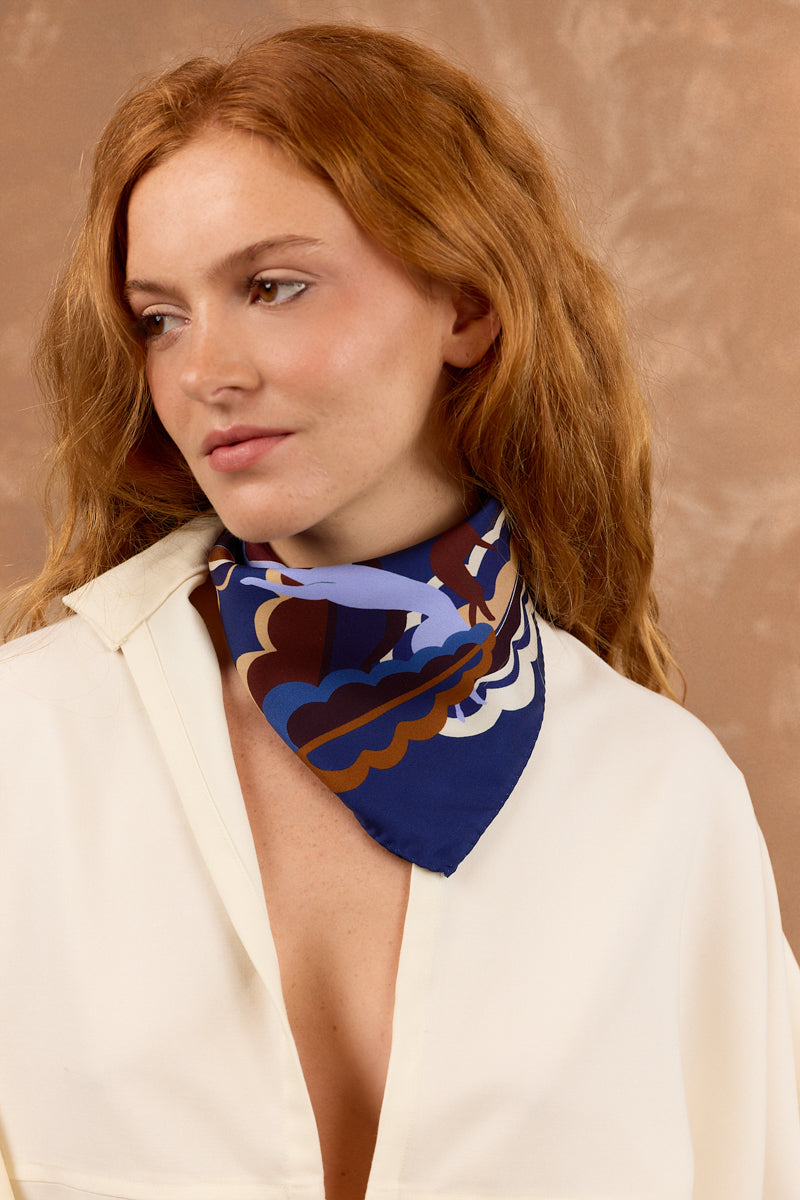 PORTER CLASSIC SILK SCARF PARIS ATELIERThe silk scarf is