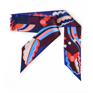 Maxi Silk Ribbon Scarf Passantes, 100% silk, Made in France