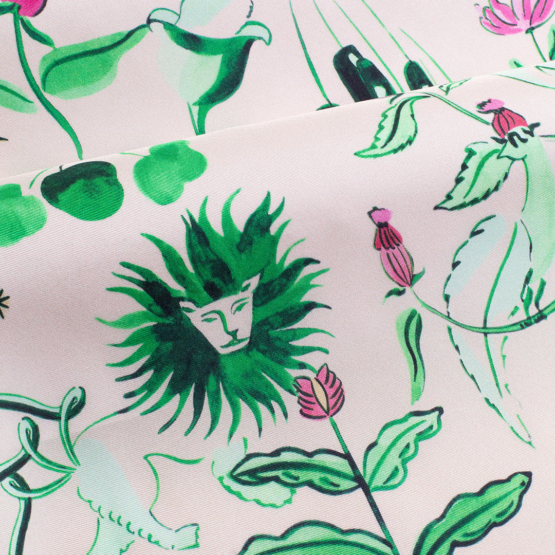 Carré Toile Fantastique, 100% soie, made in France & Italy