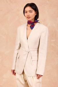 Mini Carré Scarf Night Sun, 100% silk, Made in France