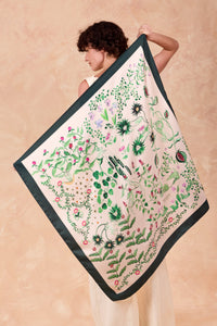 Carré Toile Fantastique, 100% soie, made in France & Italy